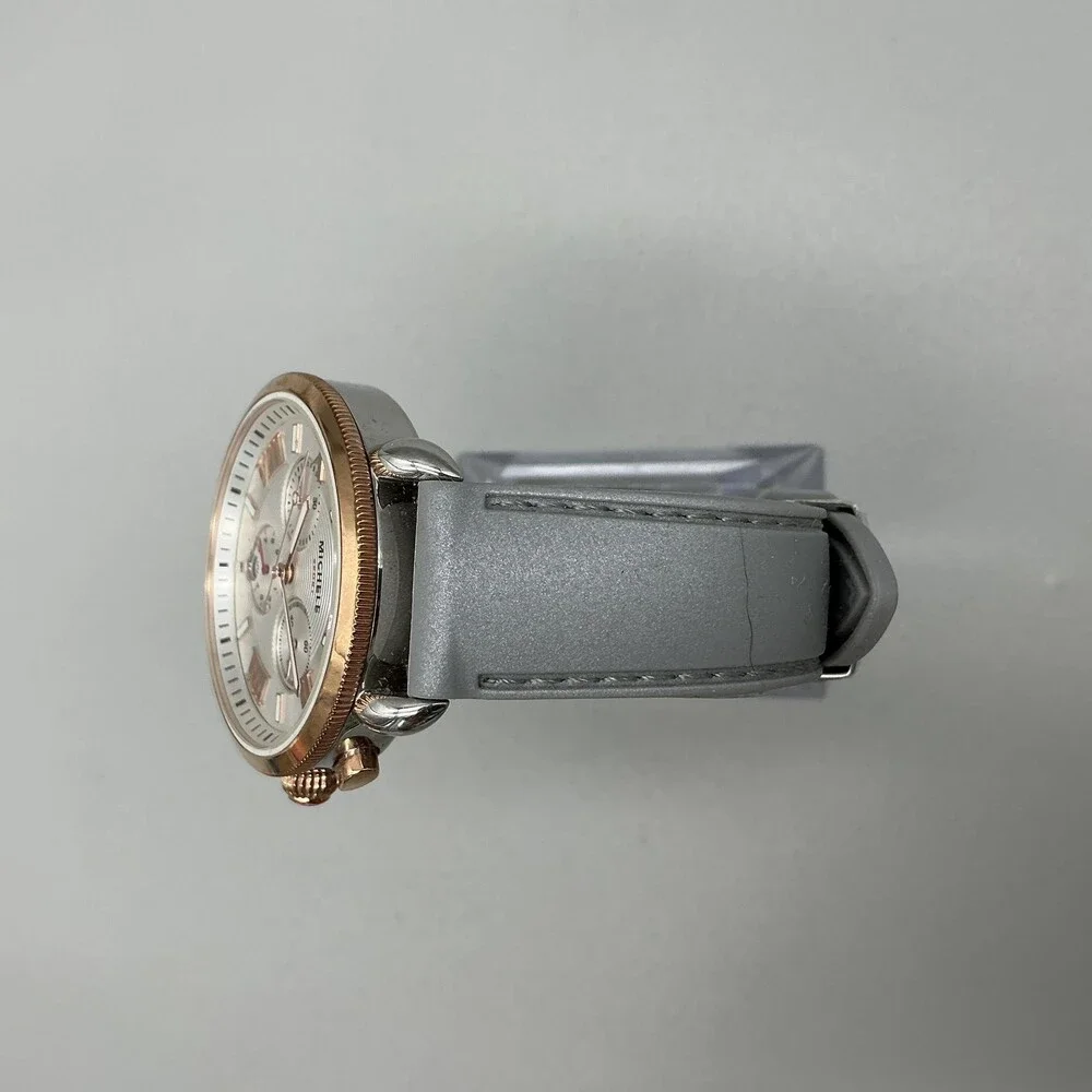 Michele Sport Sail Womens Watch 38mm Two Tone Chronograph Date New Battery